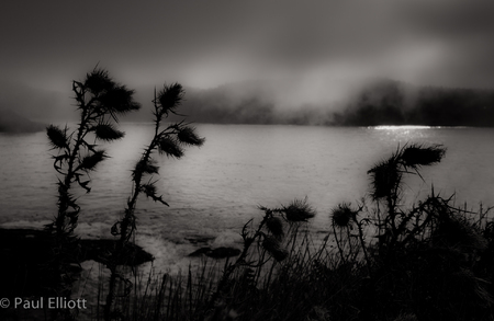 Lake with Fog